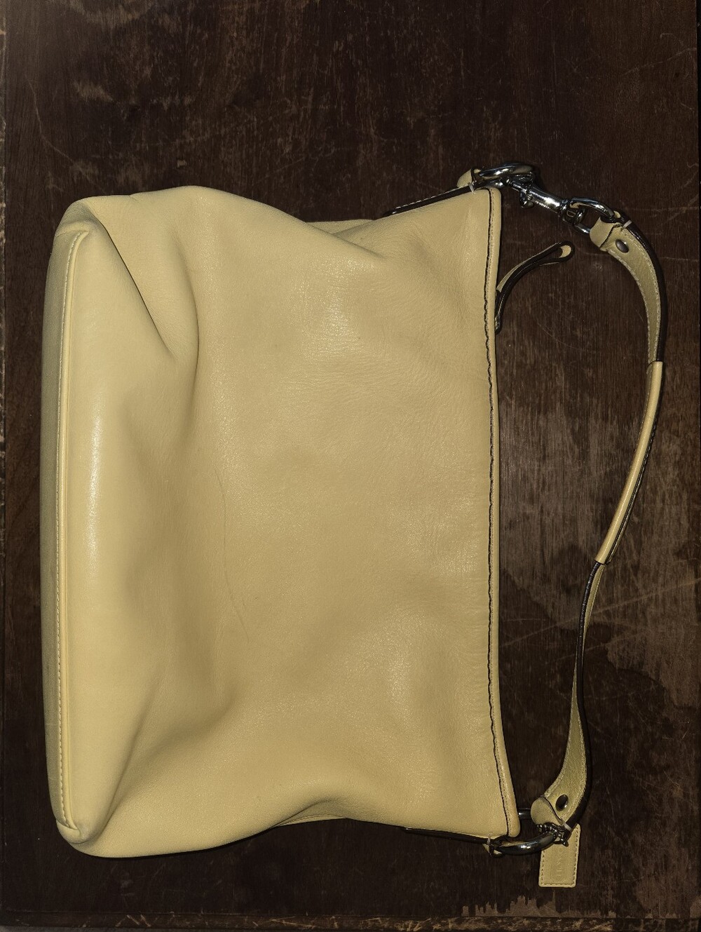 Coach Yellow Leather Shoulder Bag with Tag - Picture 12 of 13